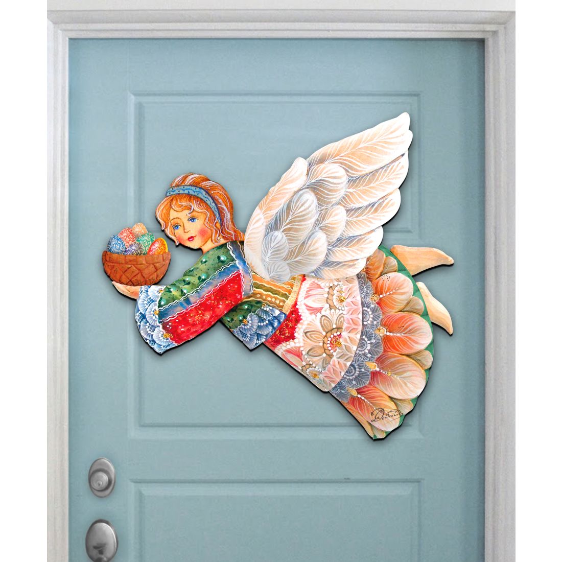 Ángel de Pascua volador, decoración para puerta de Pascua de G. DeBrekht - Decoración de primavera de Pascua - 8154154H