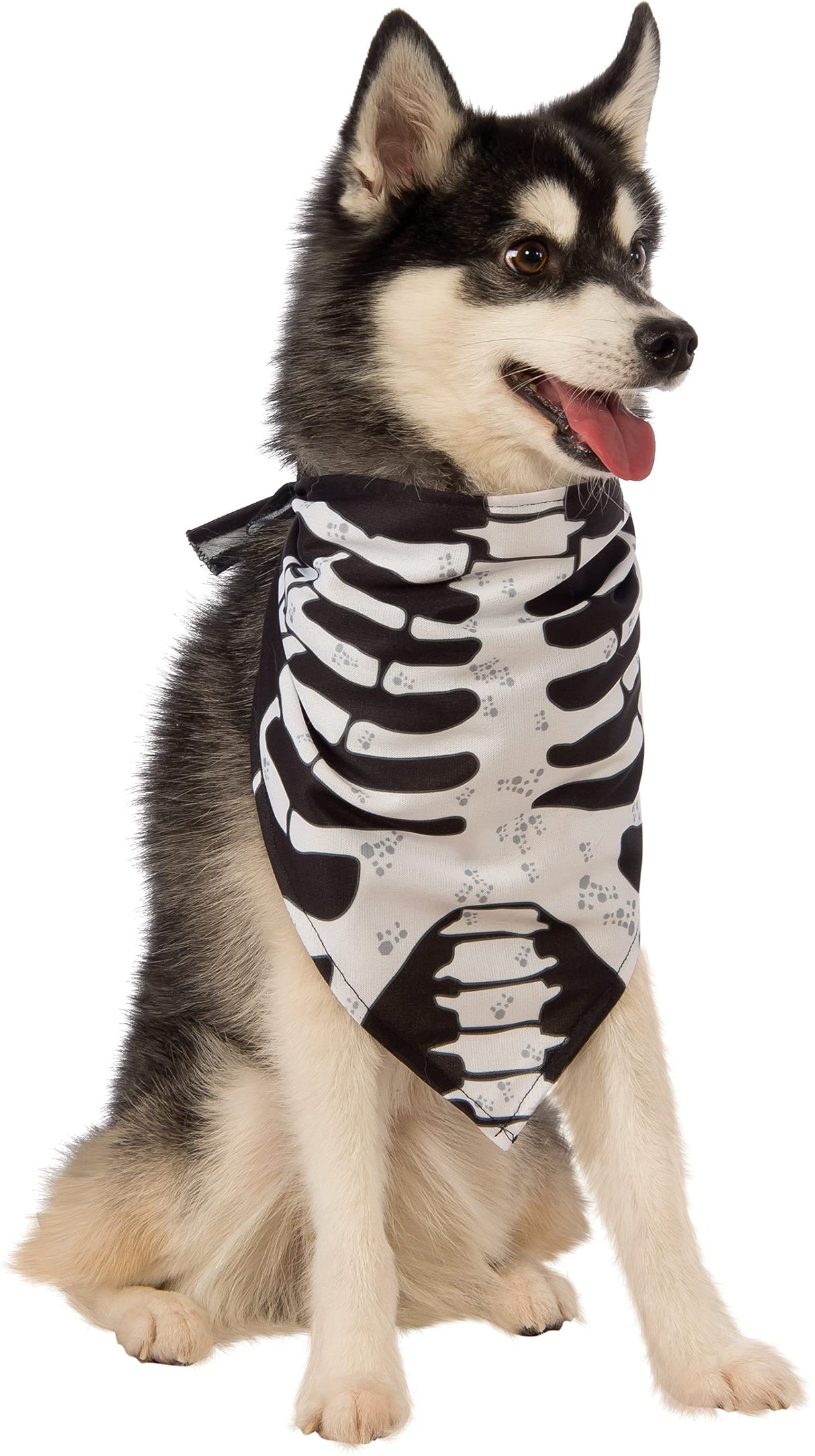 Pets Skeleton Bandana Costume Accessory