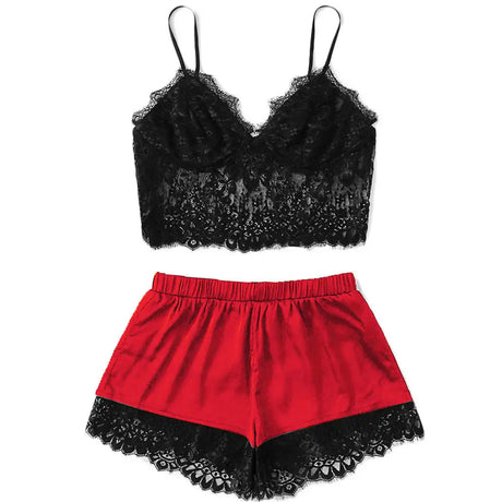 Sexy lingerie sexy women's split lace lingerie sexy suit - Lootquake