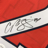 Camiseta de fútbol americano enmarcada, autografiada y firmada de Champ Bailey, 35 x 39, color naranja de Denver, JSA COA