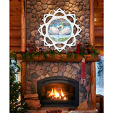 Colgante de puerta con forma de cisnes enamorados y copos de nieve de G. DeBrekht - Decoración infantil Love Family - 8173433H