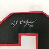 Autographed/Signed Ed Belfour Chicago White Hockey Jersey JSA COA