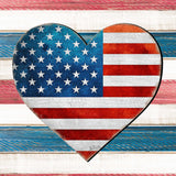 Decoración navideña con forma de corazón patriótico para puerta - Decoración navideña americana - 8187130-2H