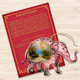 Adornos rústicos de madera con forma de elefante de Nature Wonders - Decoración navideña con temática de vida silvestre - 8198229