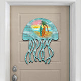 Coastal Jellyfish Coastal Door Decor by G. DeBrekht - Coastal Holiday Decor - 8198513H