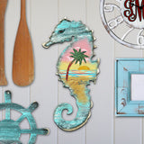 Decoración costera para puerta con caballito de mar de G. DeBrekht - Decoración costera navideña - 8198517H