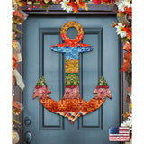 Decorated Anchor Coastal Door Decor by G. DeBrekht - Coastal Holiday Decor - 8198521-2H