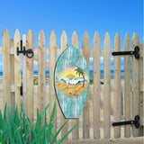 Decoración costera para puerta con tabla de surf Sunrise de G. DeBrekht - Decoración navideña costera - 8198522H