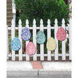 Easter Rainbow Rustic Eggs Outdoor Garden Décor Set of 3 by G. DeBrekht - Easter Spring Décor - 8198712-2M-S6