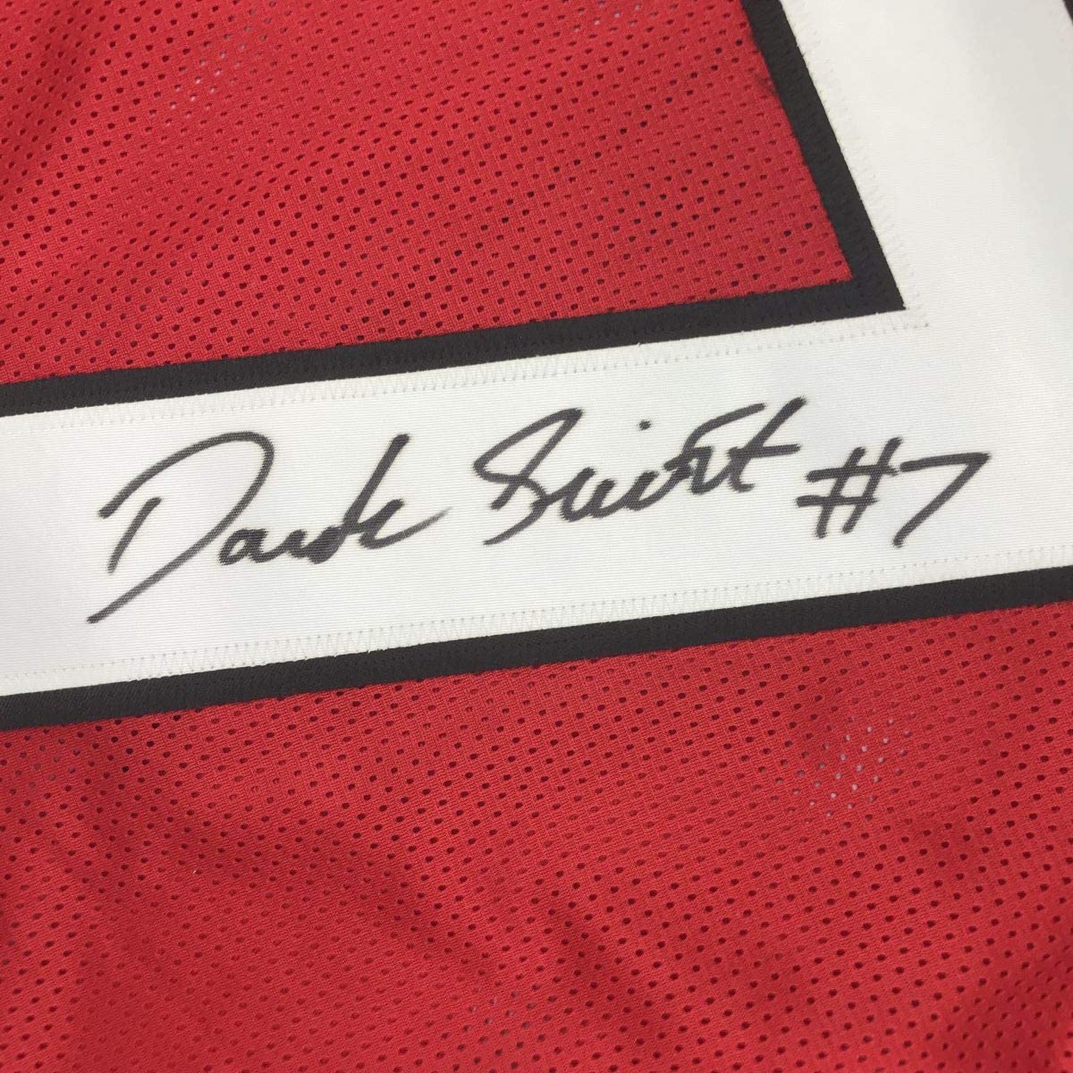 Camiseta de fútbol americano universitario autografiada/firmada por D'Andre Swift, color rojo de Georgia, JSA COA