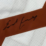 Autographed/Signed Earl Campbell Texas White College Football Jersey JSA COA