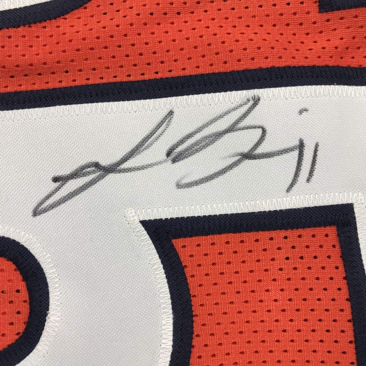 Camiseta de fútbol naranja de Chicago Beckett BAS COA enmarcada, autografiada y firmada por Lance Briggs, 35 x 39