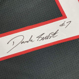 Camiseta de fútbol americano universitario de Georgia, negra, enmarcada, autografiada y firmada por D'Andre Swift, 35 x 39, JSA COA