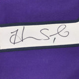 Autographed/Signed Hope Solo Purple Long Sleeve Soccer Team USA World Cup Jersey JSA COA