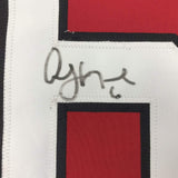 Camiseta de hockey roja de Nueva Jersey, enmarcada, autografiada y firmada por Andy Greene, 35 x 39, PSA/CÓDIGO DE AUTÉNTICO DE ADN
