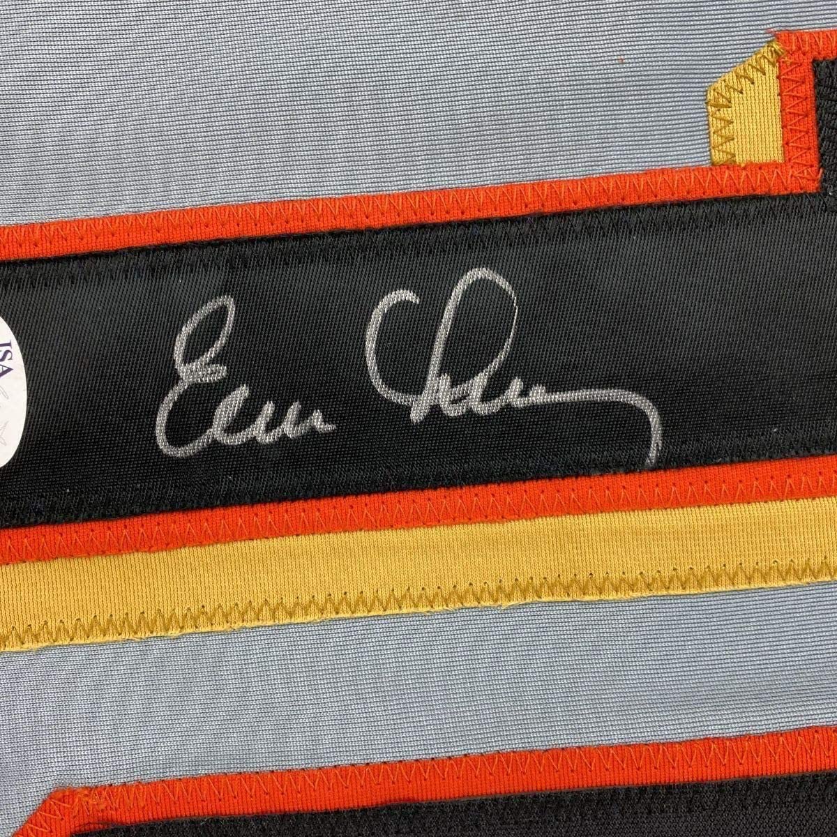 Camiseta de béisbol gris de San Francisco, enmarcada, autografiada y firmada por Evan Longoria, 35 x 39, JSA COA