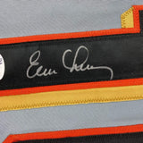 Camiseta de béisbol gris de San Francisco, enmarcada, autografiada y firmada por Evan Longoria, 35 x 39, JSA COA