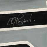 Framed Autographed/Signed AJ A.J. Pierzynski 35x39 Chicago Grey Baseball Jersey PSA/DNA COA
