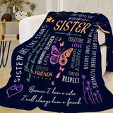 Manta de sobre cálida y supersuave, con impresión de alta definición, ideal como regalo para hermanas, de franela, ideal para la siesta en la oficina y con aire acondicionado.