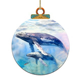 Humpback Harmony Wooden Ornaments by G.Debrekht - Wildlife Holiday Decor - 870012