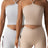 2 Pieces Sports Bra Athletic Running Sports Bra - Lootquake