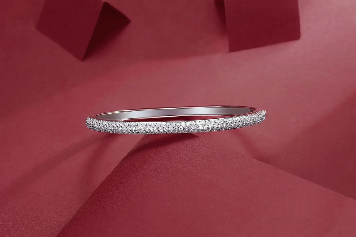 Monologue Luxury Fashion Set Mosan Diamond S925 Silver Bracelet - Lootquake
