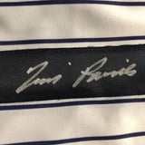 Autographed/Signed Tim Raines New York Pinstripe Baseball Jersey JSA COA