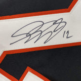 Camiseta de hockey negra de Filadelfia autografiada/firmada por Simon Gagne (JSA COA)