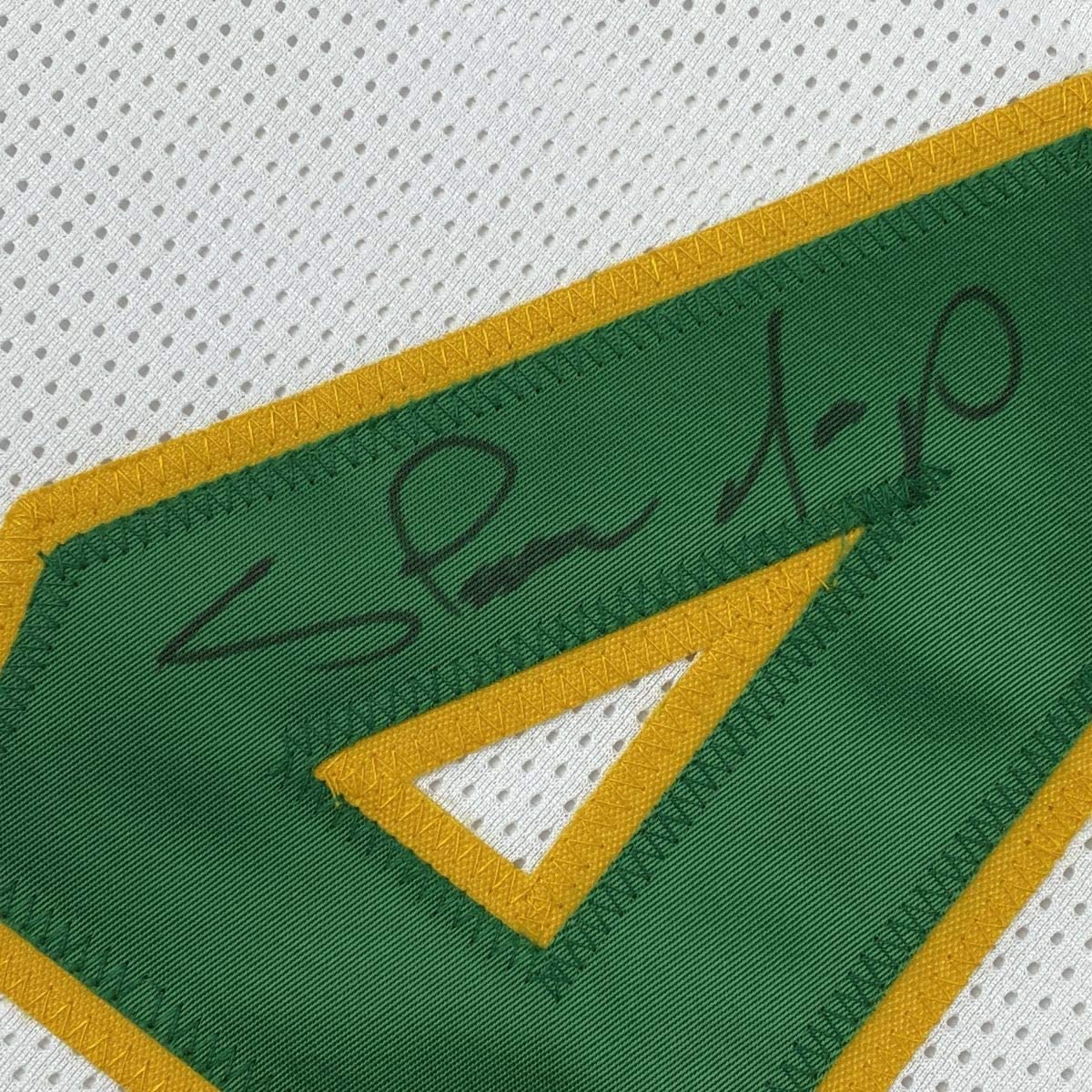 Camiseta de baloncesto blanca de Seattle autografiada y firmada por Shawn Kemp (JSA COA)