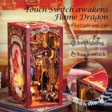 Book Nook Wizardi Miniature - Flame Common Room Roombox Kit-3