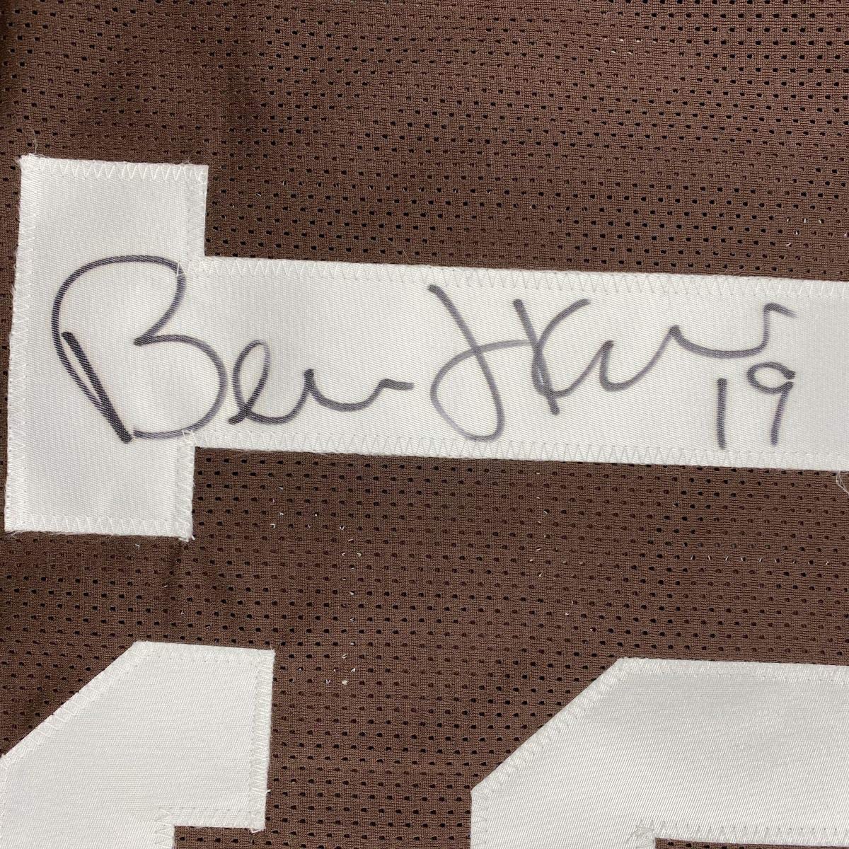 Camiseta de fútbol americano Cleveland Brown autografiada/firmada de Bernie Kosar JSA COA