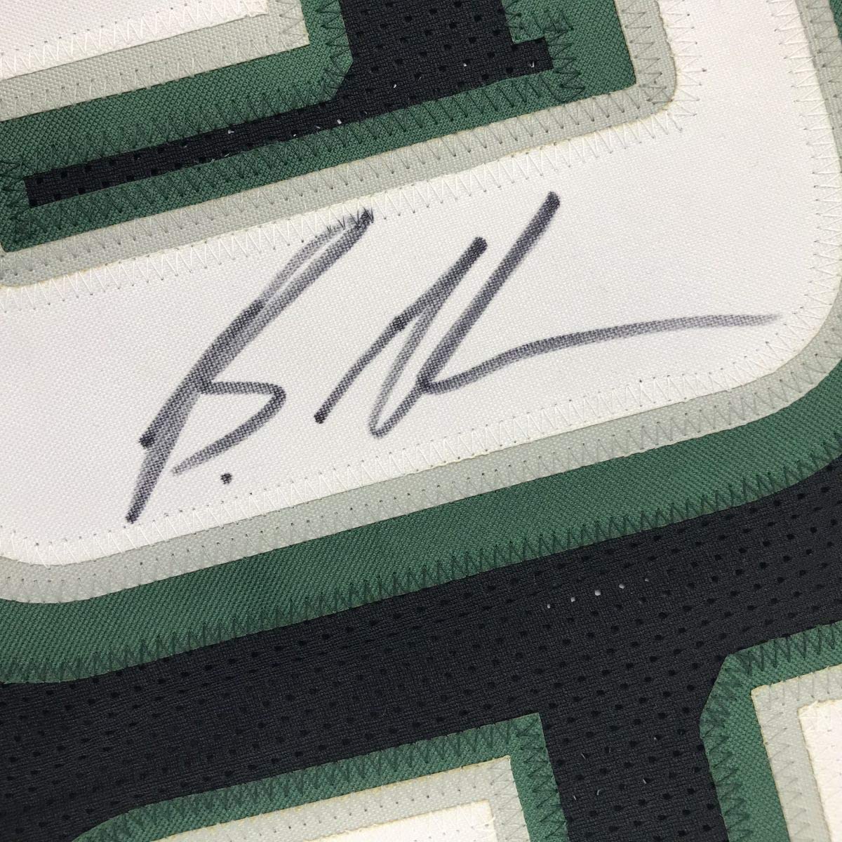 Camiseta de fútbol negra de Filadelfia autografiada/firmada por Brandon Graham (JSA COA)