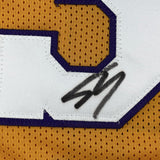 Camiseta de baloncesto amarilla autografiada/firmada de Shaquille Shaq O'Neal Los Ángeles LA Beckett BAS COA