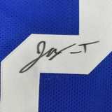 Camiseta de fútbol azul de Indianápolis de 35 x 39, enmarcada, autografiada y firmada por Jonathan Taylor (JSA COA)