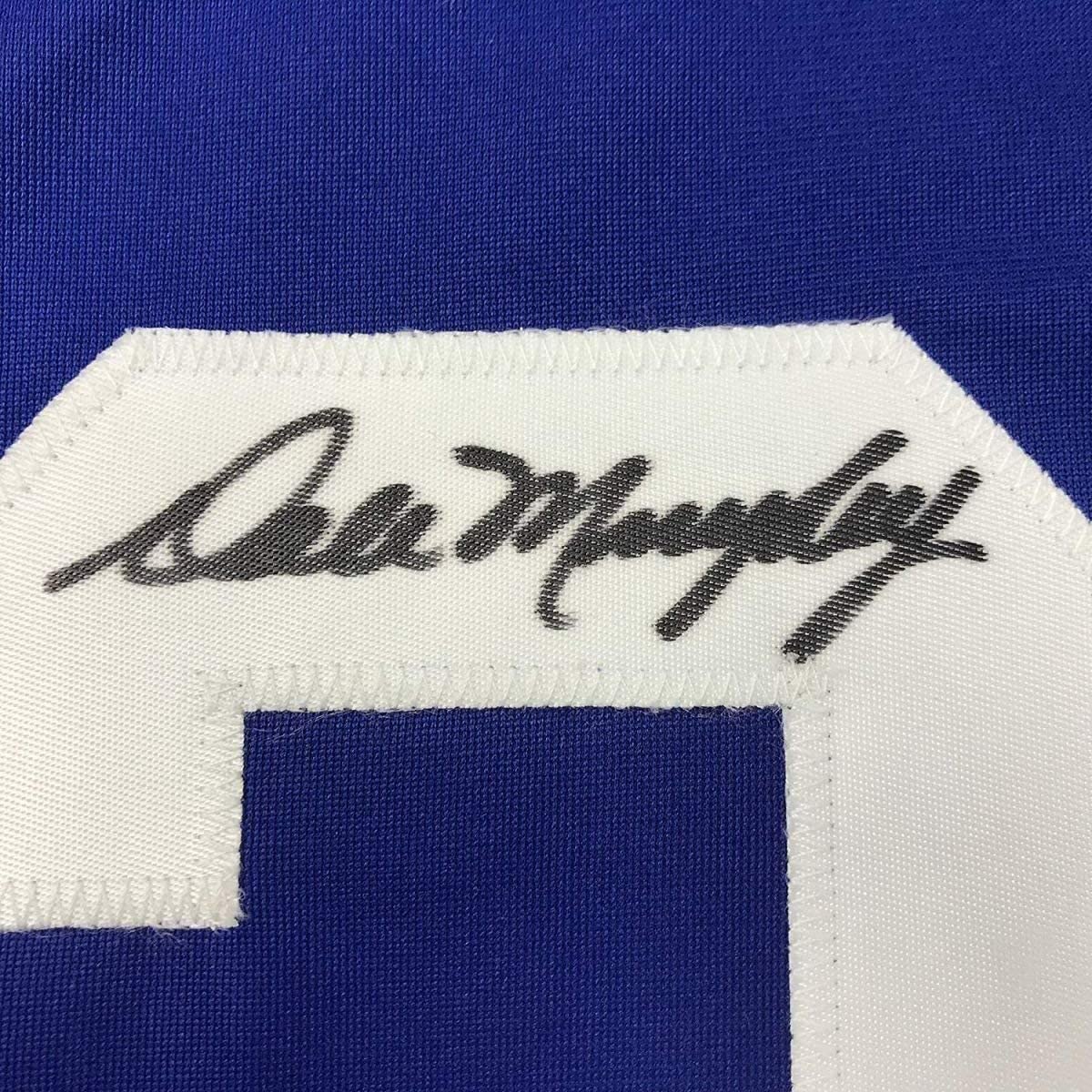 Camiseta de béisbol azul oscuro de Atlanta, enmarcada, autografiada y firmada por Dale Murphy, 35 x 39, JSA COA