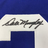 Camiseta de béisbol azul oscuro de Atlanta, enmarcada, autografiada y firmada por Dale Murphy, 35 x 39, JSA COA