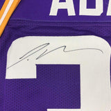 Camiseta de fútbol americano universitario de LSU, enmarcada, autografiada y firmada por Jamal Adams, 35 x 39, color morado, JSA COA