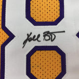 Camiseta de baloncesto amarilla de Los Ángeles LA, enmarcada, autografiada y firmada por Kobe Bryant, 35 x 39, PSA/CÓDIGO DE AUTÉNTICO/ADN