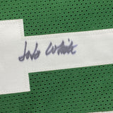 Camiseta de baloncesto Jo Jo JoJo blanca de 35 x 39 Boston Green, enmarcada y autografiada/firmada, JSA COA