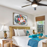 Floral Composition Rustic Wooden Wall Art by G. DeBrekht - Floral Ornamental Decor - 85102B