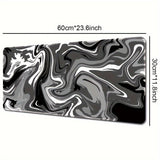 Alfombrilla de ratón grande para juegos, base de goma antideslizante, lavable, diseño de grafiti abstracto, ideal para el trabajo, juegos y la oficina.