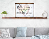 Bless the Food Before Us - Wooden Kitchen Blessing - Verse Wall Decor - Contemporary Decor - Script Wall Art - Meal Prayer Sign - 310333