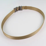 Men's Canvas Smooth Buckle Nylon Pant Belt