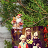 Adornos decorativos de madera de Papá Noel con clip (6 unidades) de G. Debrekht - Decoración navideña - 8090009C-S6