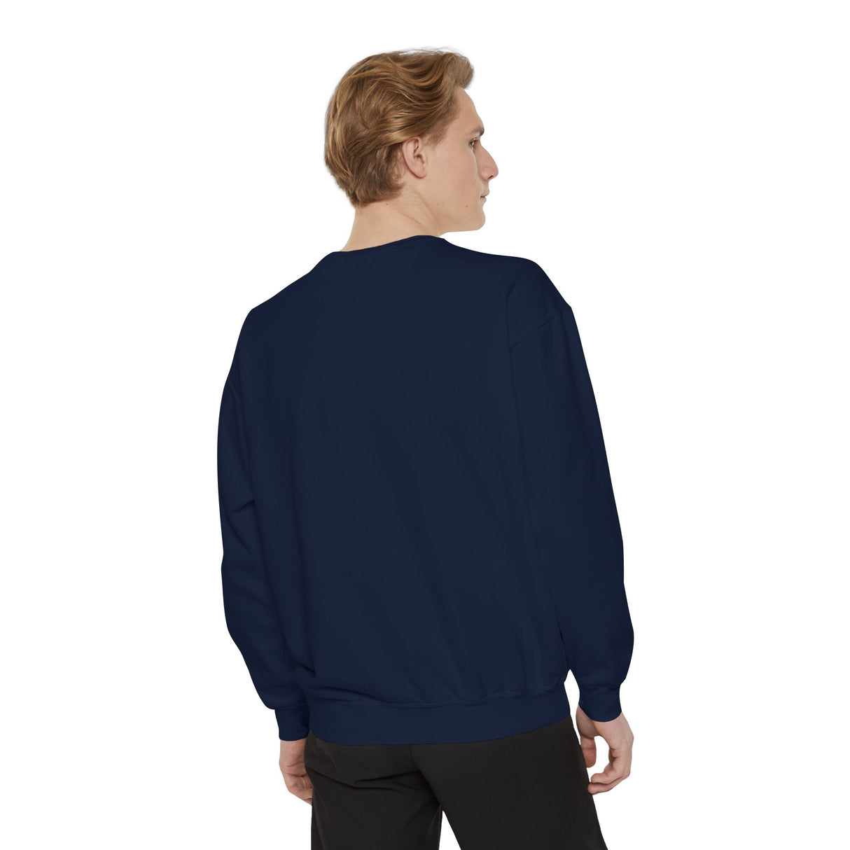 Customizable Unisex Garment-Dyed Sweatshirt, Personalized Gift, Cozy Streetwear, Casual Outfit, Unique Design Sweatshirt