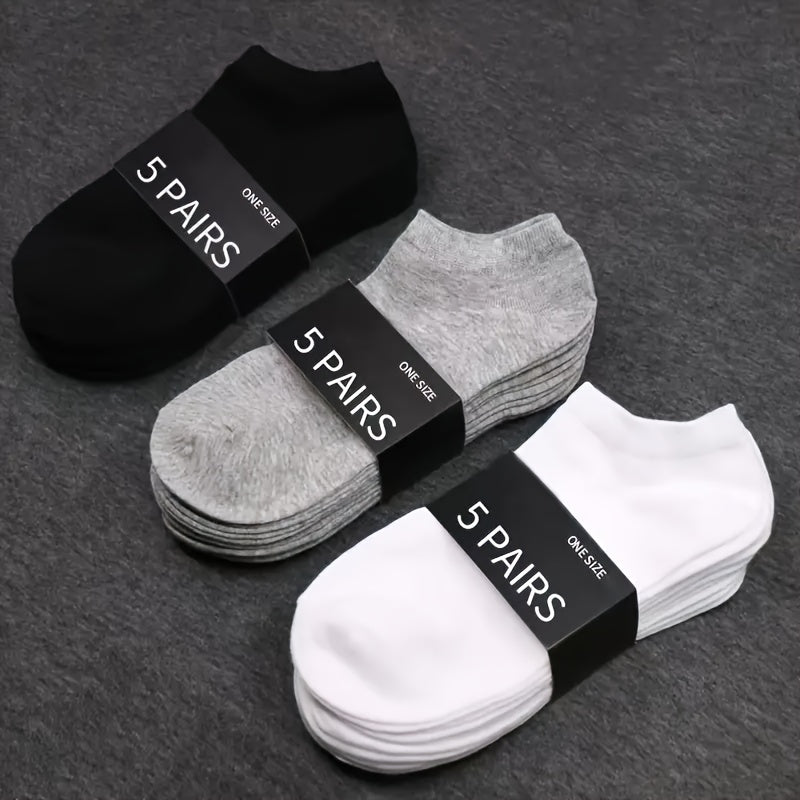 1/3/6/9/15 paires de chaussettes unies simples, chaussettes basses unisexes et polyvalentes, bas et collants pour femmes