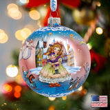 Nutcracker Fairytale Ball Glass Ornament Limited Edition by G. DeBrekht - Christmas Decor - 73854