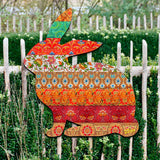 Easter Quilted Bunny Easter Door Decor by G. DeBrekht - Easter Spring Decor - 8198134H