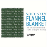 1pc Custom Blanket - Soft Flannel Sofa Blanket with Exclusive Personalized Gift for Son or Daughter, Blanket Name, Unique and Thoughtful Present for Loved Ones