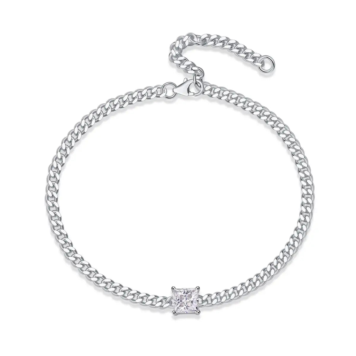 Resolute Luxury Fashion Mossan Diamond S925 Silver Bracelet - Lootquake